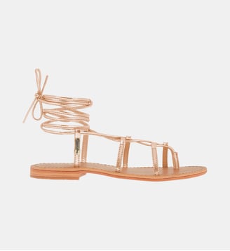 Sandales Hellen en cuir - Les Tropeziennes par M. Belarbi - Or