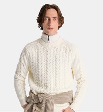 Pull branor col rond coupe ample - Fusalp - Neige