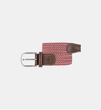 Ceinture tressée élastique Sienne - Billybelt - Rouge