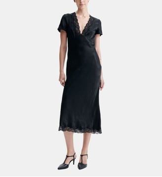 Robe Longue Dentelle Hollie - Vanessa Bruno - Noir