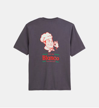 T-shirt manches courtes Théo imprimé Napoli - Serge Blanco - Gris foncé