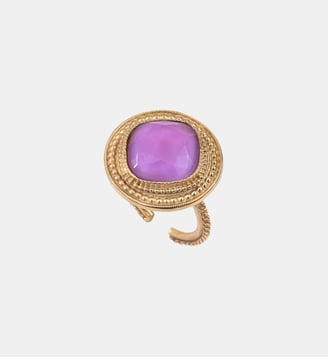 Bague ajustable   - Louise - Satellite - Violet