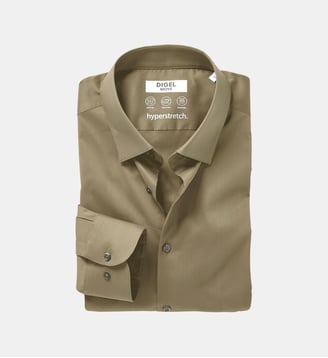 Chemise slim Argos - Digel - Vert olive