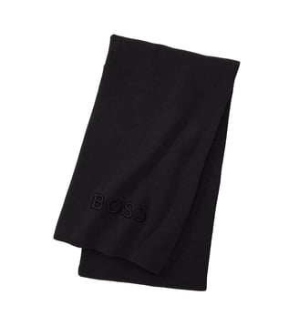 Plaid en coton acrylique - Boss Home - Noir clair