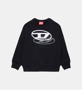 Sweat-shirt à col rond avec logo - Diesel Kids - Noir