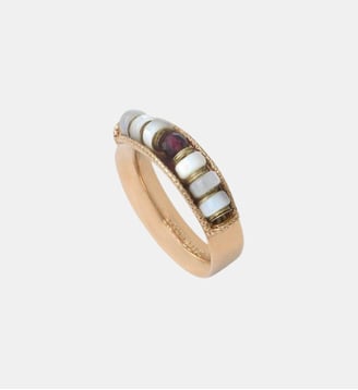 Bague large   - Ninon - Satellite - Nacre
