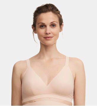 Soutien-gorge sans armature grossesse et allaitement - Chantelle - Beige et doré