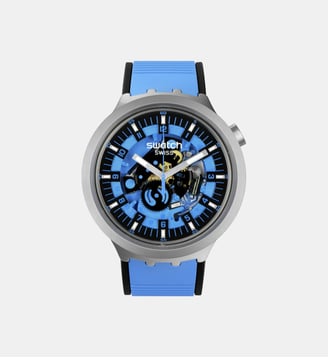 Montre Big Bold Irony Bleu SB07S106 - Swatch - Argenté