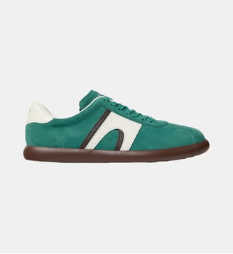 Baskets Pelotas Soller cuir - Camper - Vert et gris clair