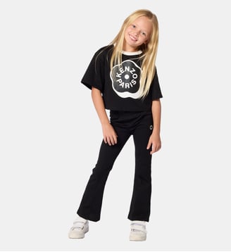 Pantalon en jersey - Kenzo Kids - Black