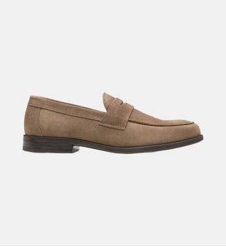 Mocassin SMART V Croûte velours - Kost Paris - Taupe