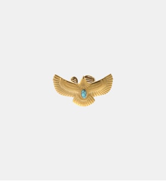 Bague réglable aigle HOLYA - Hipanema - Bleu turquoise