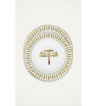 Assiettes à Soupe Eden (Set de 2) - La DoubleJ - Multicolore