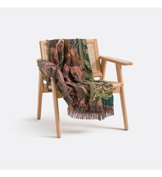 Plaid jacquard frangé - La Redoute Interieurs - Multicolore
