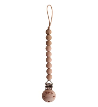 Attache sucette Eva - Mushie - Marron