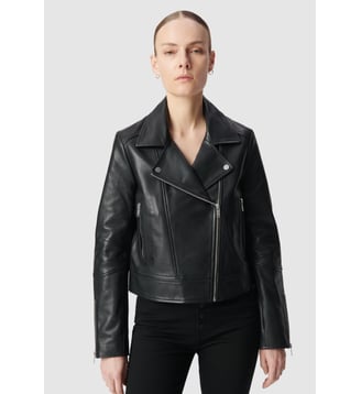 Blouson en cuir d'agneau Ikks