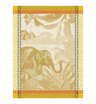 Torchon Sinharâja - Le Jacquard Francais - Fauve