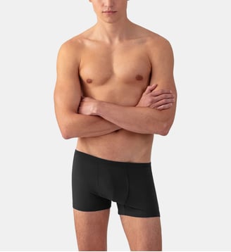 Boxer en coton uni - Ron Dorff - Noir