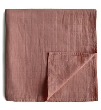 Maxi lange en coton bio - Mushie - Marron