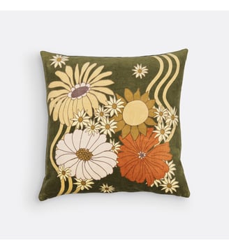 Housse de coussin en velours 45X45 cm - La Redoute Interieurs - Multicolore