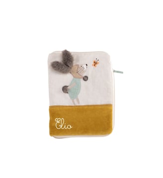 Protège carnet de santé Trois petits lapins - Moulin Roty - Orange