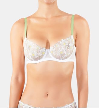 Soutien gorge armatures - Dance des fleurs - Huit - Blanc