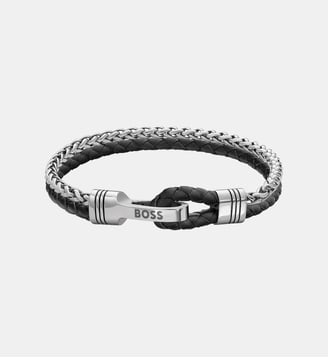 Bracelet Jaxon Argenté 1580894M-PAR - BOSS - Argent et noir