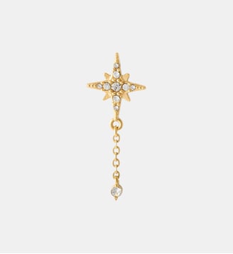 Piercing helix/tragus étoile et chaine en acier chirurgical - Balaboosté - Doré
