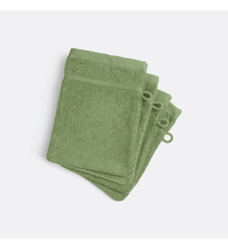 Lot 4 gants de toilette éponge bouclette La Redoute Interieurs