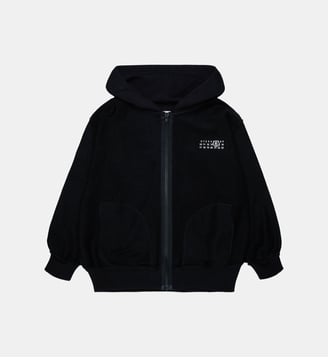 Sweat zippé avec logo - MM6 Maison Margiela - Noir