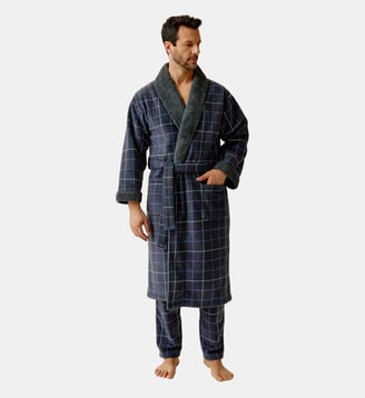 Robe de chambre en polaire - Carol - Arthur - Ebony