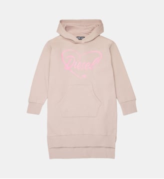 Robe en molleton avec logo Diesel Kids