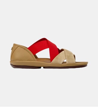 Sandales Right Isla Twins - Camper - Marron rouge