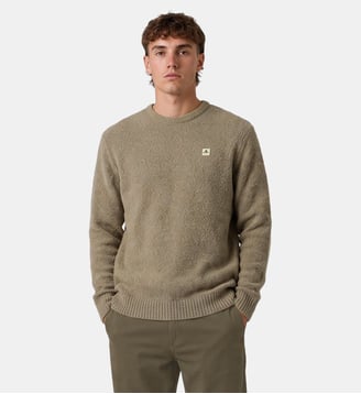 Pull Murray laine effet bouclette col rond - Serge Blanco - Beige