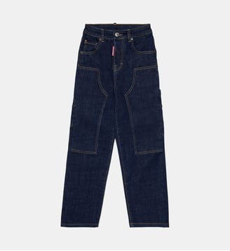 Jeans regular bleu foncé - Loose Jean - Dsquared2 - Denim bleu