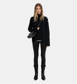 Pantalon Phlame 100% Cuir - Zadig&Voltaire - Noir