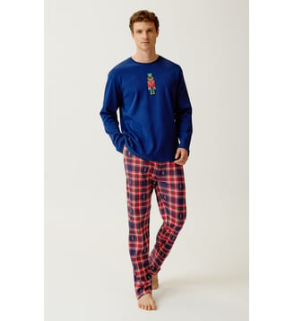Pyjama en jersey de coton épais - Léon - Arthur - Rouge