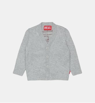 Cardigan avec logo au dos - Diesel Kids - Gris