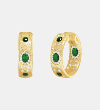 Boucles D'Oreilles Les Cabochons - APM Monaco - Jaune