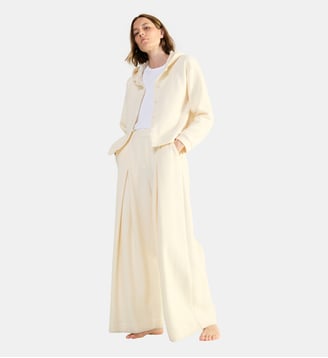 Pantalon  en coton, Etreinte - Laurence Tavernier - Ivoire