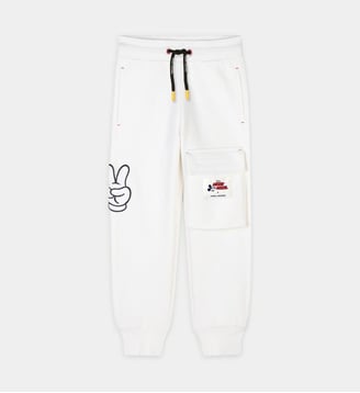 Pantalon de jogging mickey - Marc Jacobs Kids - Ivoire pastel