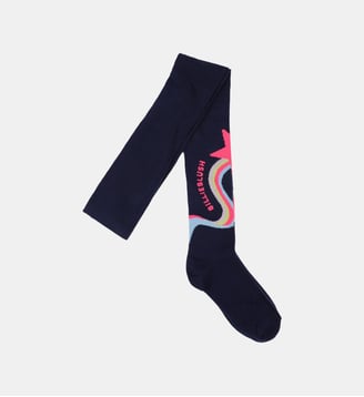 Collants jacquard - Billieblush - Indigo