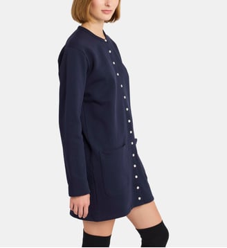 cardigan Tanger long - Agnès b. - Bleu nuit