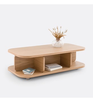 Table basse à roulettes - La Redoute Interieurs - Naturel