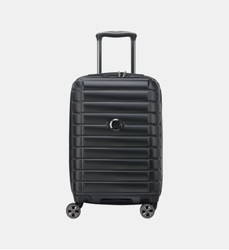 Valise rigide cabine extensible 4R 55cm - Delsey Paris - Noir foncé