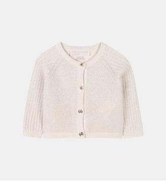 Cardigan de cérémonie boutonné - Michael Kors Kids - Doré clair