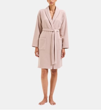 Robe de chambre col châle en polaire, Ninon - Laurence Tavernier - Beige