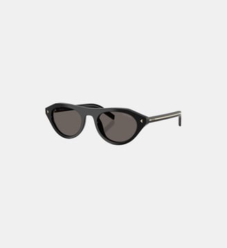 Lunettes de soleil Irrégulier PR B15SF - Prada - Noir