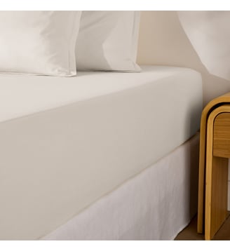 Drap housse percale coton, bonnet 35cm, Scenario La Redoute Interieurs