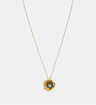 Collier frida rhodochrosite - Caroline Najman - Bleu